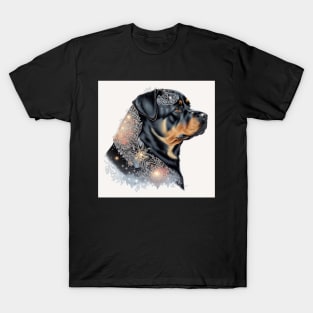 Jeweled Rottweiler Princess T-Shirt